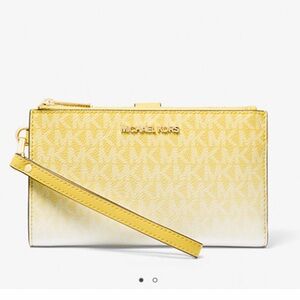 Jet Set Large Ombré Logo Wristlet